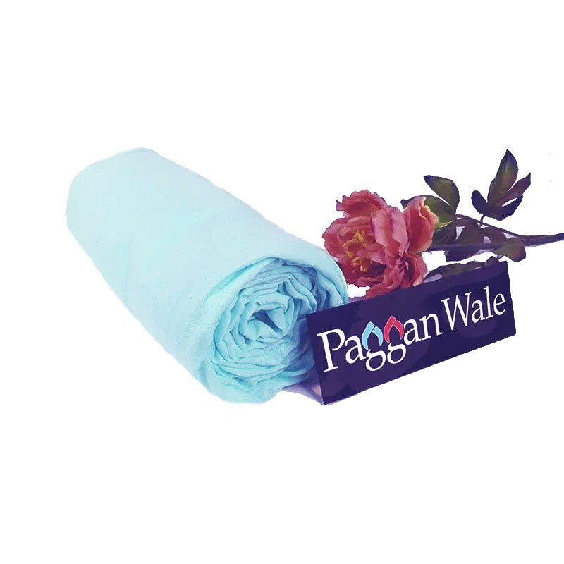 Pastel Icy Blue Turban 1
